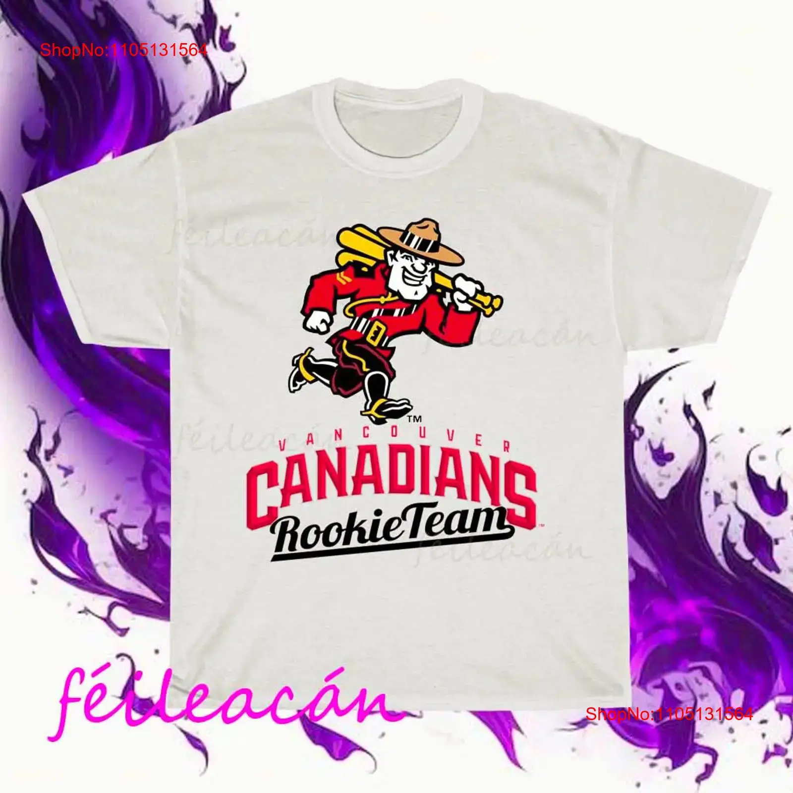 Vintage Fashion Vancouver - เสื้อยืดลายกราฟิกแฟชั่นสไตล์วินเทจ ยี่ห้อ Vancouver Canadians Active Logo