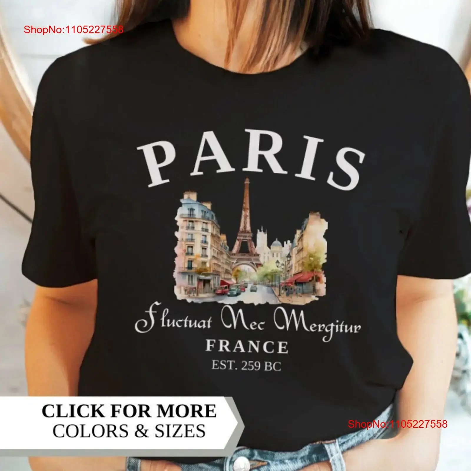 Vintage Fashion In Paris - เสื้อยืดปารีส ฝรั่งเศส ท่องเที่ยว วินเทจ วันหยุด คริสต์มาส