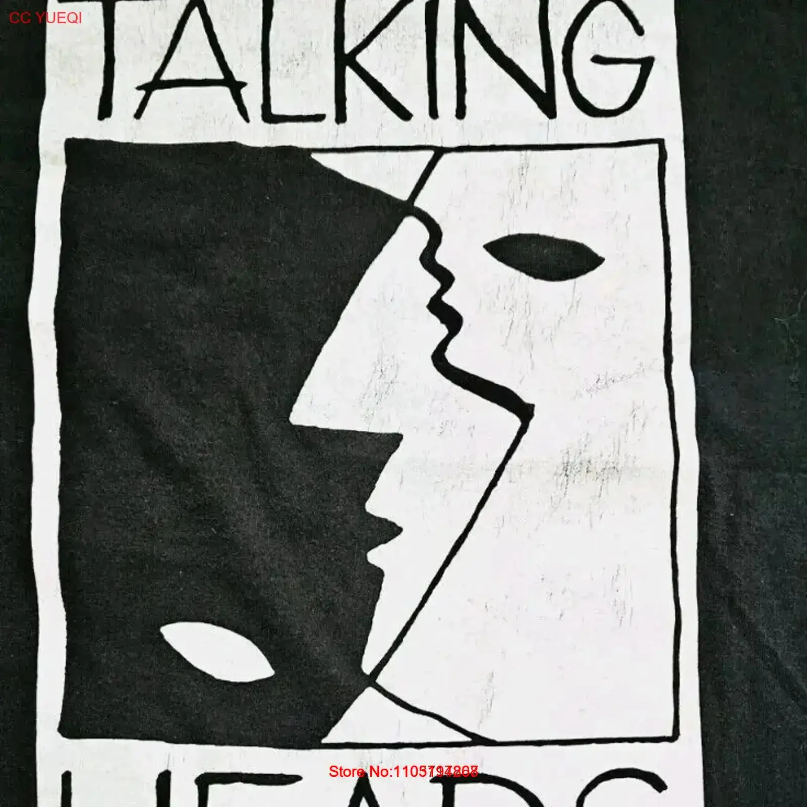Vintage Fashion Uk - เสื้อยืดลายวินเทจยุค 80 ลาย Talking Heads vs