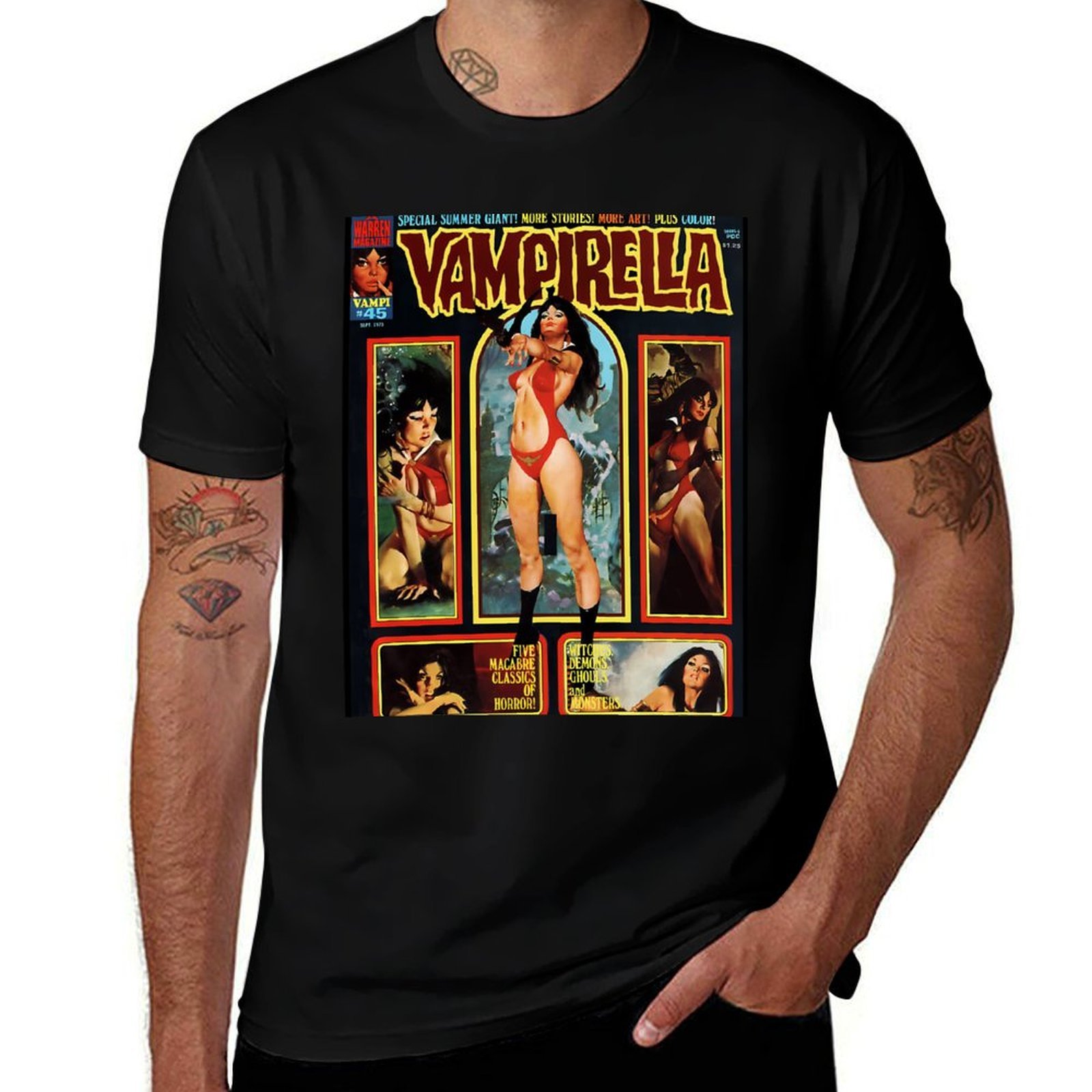 Vintage Fashion Magazine Covers - ใช่แล้ว! อีกหนึ่งหน้าปกนิตยสาร VAMPIRELLA สุดคลาสสิก! # เสื้อยืด