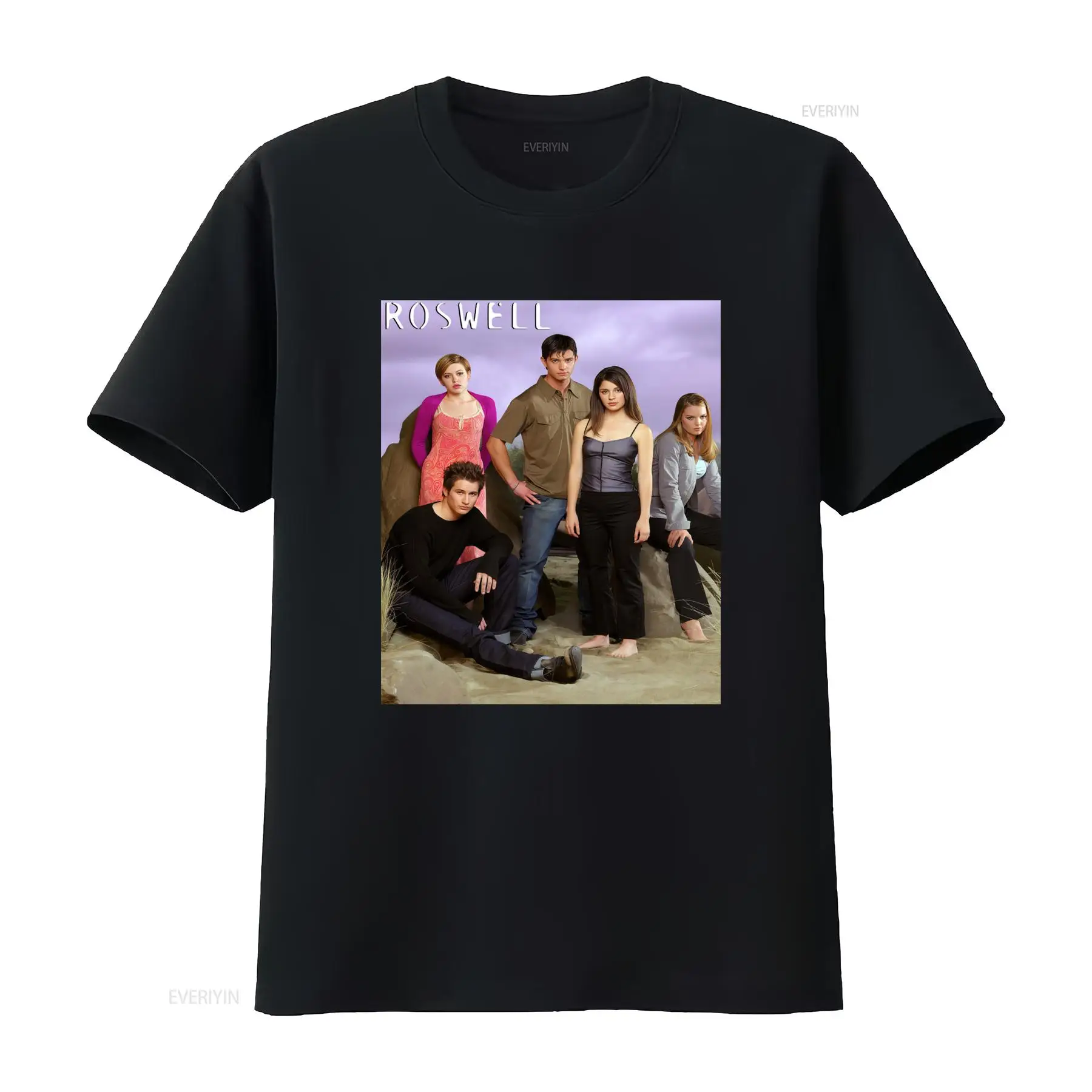 Vintage Fashion Tv - เสื้อยืดลายพิมพ์แฟชั่น Roswell Retro Tv Show ดีไซน์สวยงาม