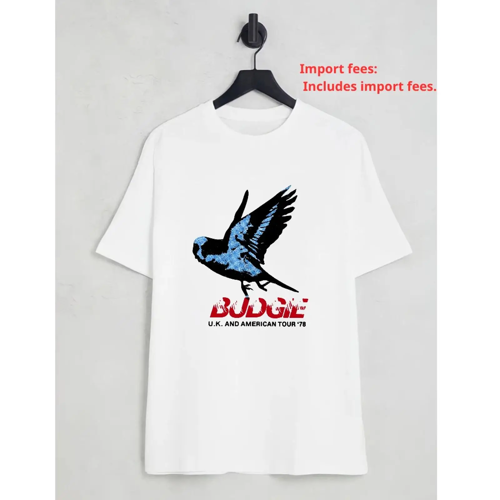 Vintage Fashion Uk - เสื้อยืดวง Budgie UK American Tour 1978
