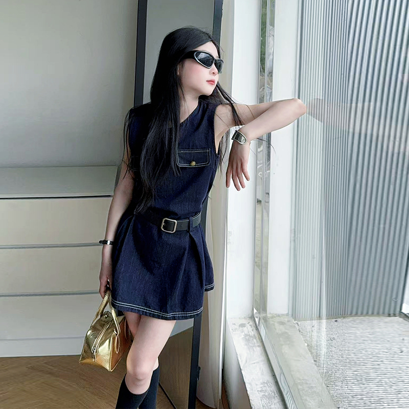 สไตล์เด็กแฟชั่น DENIM ชุดบอดี้ - Vintage Fashion Outfit บทวิจารณ์และราคา