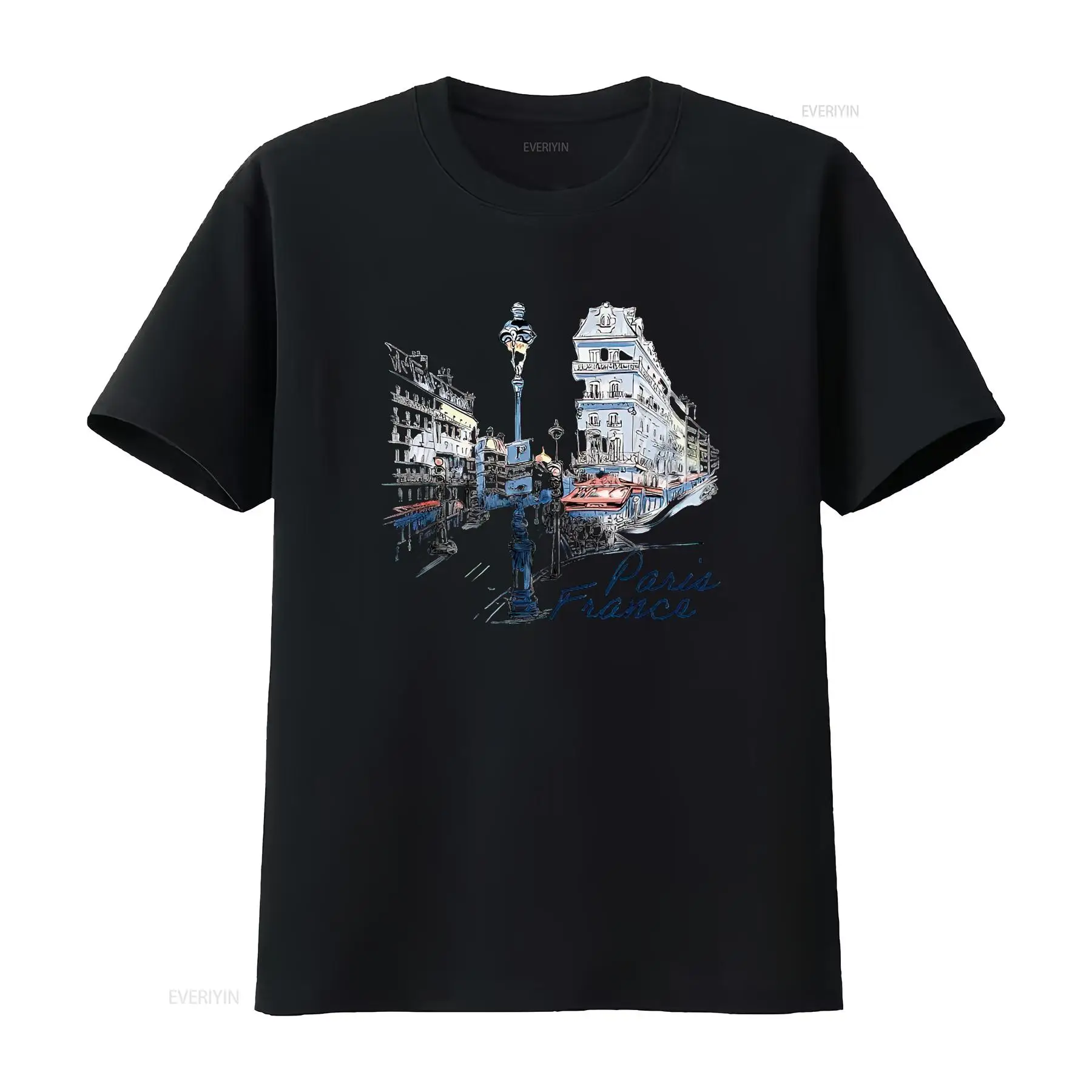 เสื้อยืดลายวินเทจสไตล์ปารีส ฝร - Vintage Fashion In Paris บทวิจารณ์และราคา