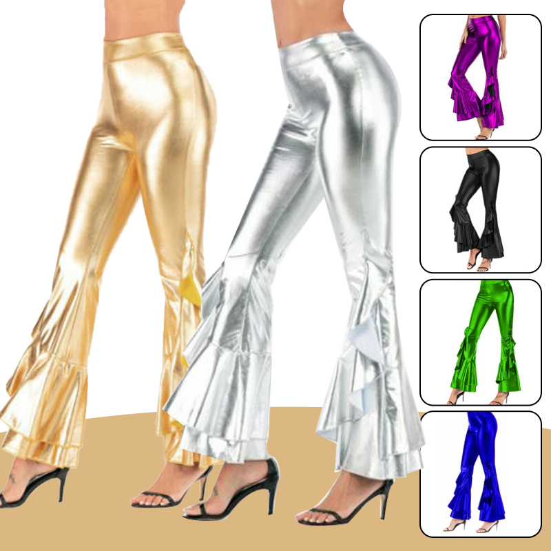 ผู้หญิงเงา Flare กางเกง METALL - Wide Leg Trouser 70S บทวิจารณ์และราคา