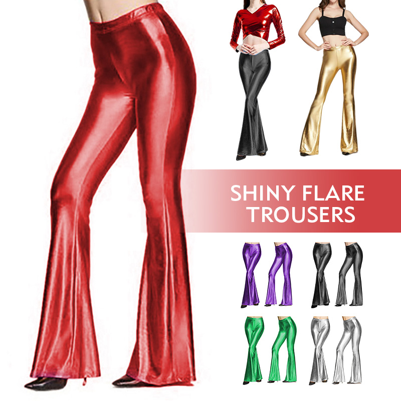 ผู้หญิงเงา Flare กางเกง METALL - Wide Leg Trouser 70S บทวิจารณ์และราคา