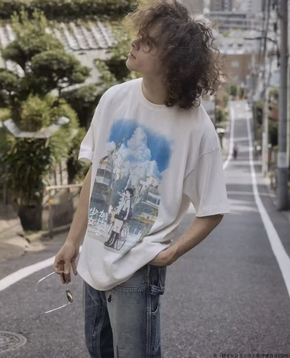 เสื้อยืดแขนสั้นแฟชั่นสไตล์อนิเ - Vintage Fashion Illustration บทวิจารณ์และราคา
