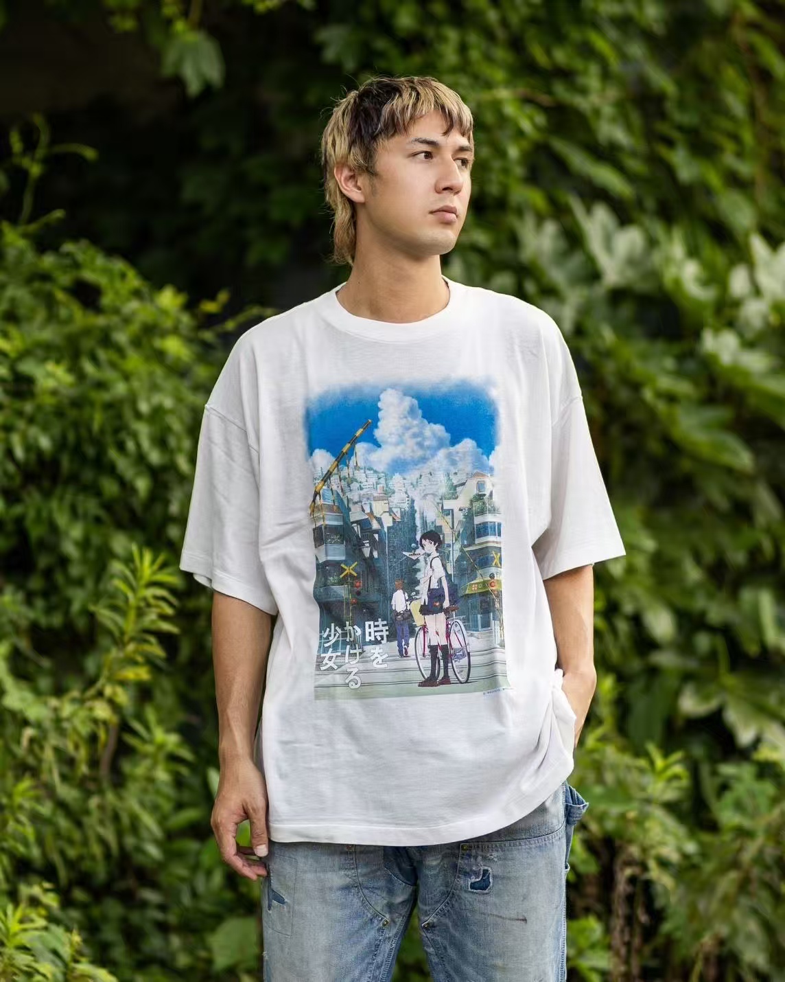เสื้อยืดแขนสั้นแฟชั่นสไตล์อนิเ - Vintage Fashion Illustration บทวิจารณ์และราคา