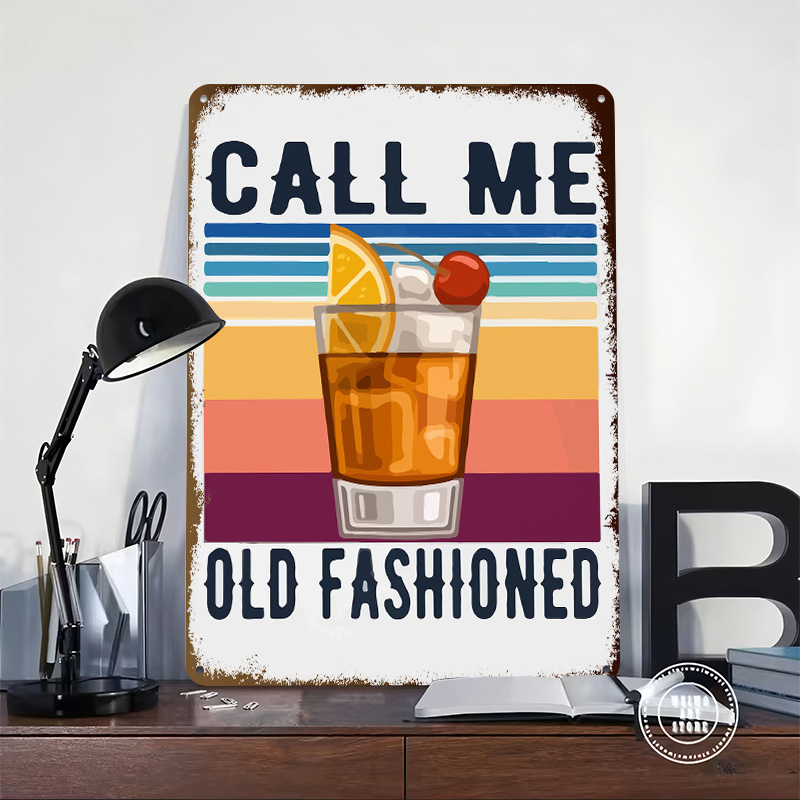 ป้ายโลหะพิมพ์ลาย Call Me Old F - Vintage Fashion Prints For Wall บทวิจารณ์และราคา