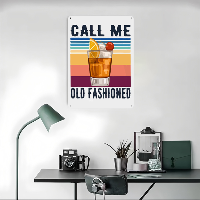 ป้ายโลหะพิมพ์ลาย Call Me Old F - Vintage Fashion Prints For Wall บทวิจารณ์และราคา