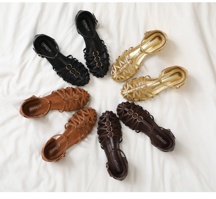 รองเท้าแตะรัดส้นแบบโรมันสำหรับ - Vintage Fashion Dresses บทวิจารณ์และราคา