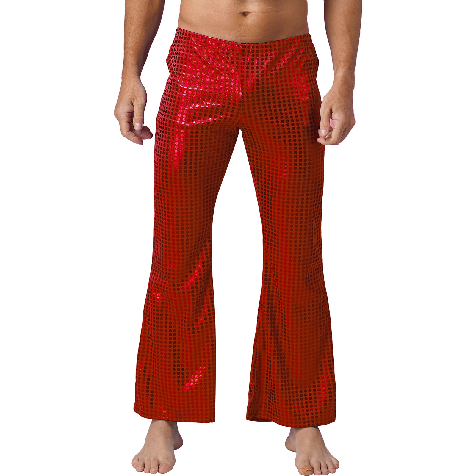 กางเกงบุรุษทรงฮิปฮอปดิสโก้ปักเ - Wide Leg Trouser 70S บทวิจารณ์และราคา