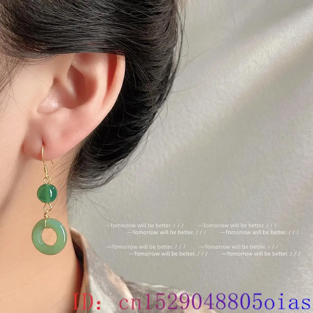 ต่างหูแหวนหยกแท้สีเขียว  พระเค - Vintage Fashion Outfit บทวิจารณ์และราคา