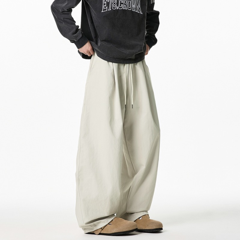 กางเกงขายาวลำลองผู้ชายทรงหลวมข - Wide Leg Trouser 70S บทวิจารณ์และราคา