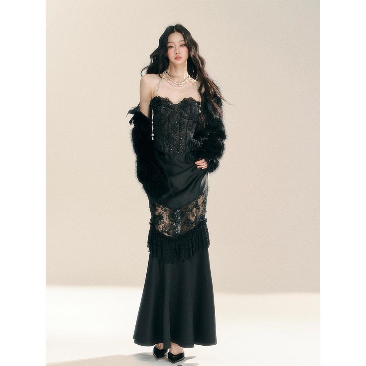 เดรสลูกไม้สไตล์วินเทจ กอธิค กร - Vintage Fashion Women Dresses บทวิจารณ์และราคา