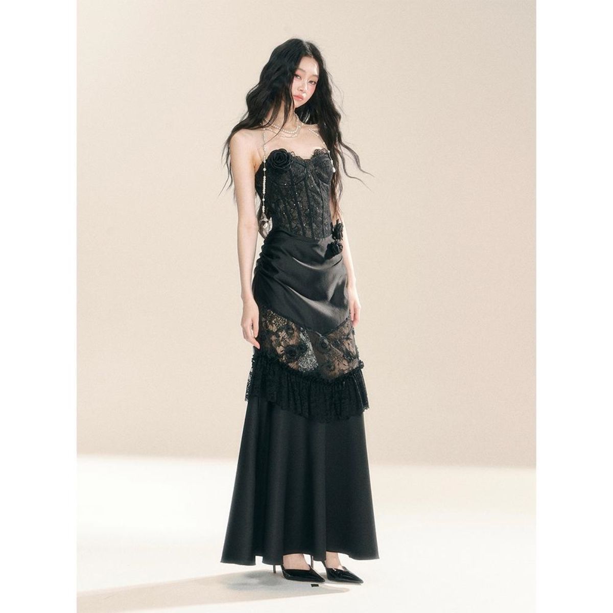 เดรสลูกไม้สไตล์วินเทจ กอธิค กร - Vintage Fashion Women Dresses บทวิจารณ์และราคา