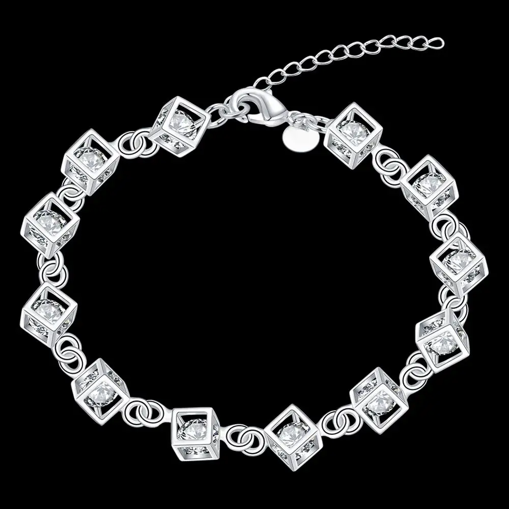 สร้อยข้อมือเงินแท้ 925 ดีไซน์เ - Vintage Fashion Center บทวิจารณ์และราคา