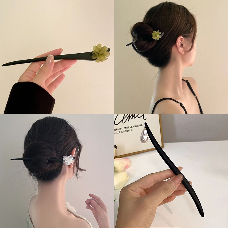 วินเทจสไตล์จีนไม้ดอกไม้ผม Stic - Vintage Fashion Outfit บทวิจารณ์และราคา