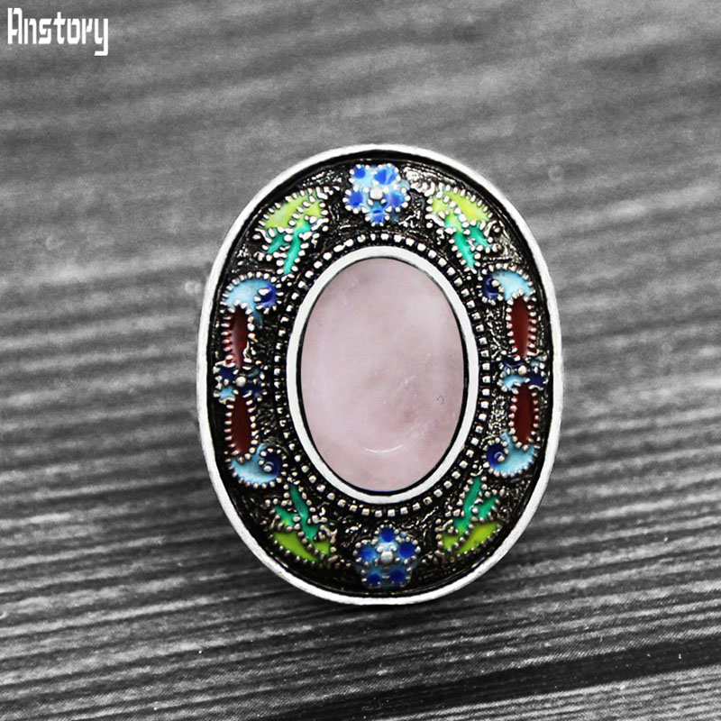 Vintage Oval Lapis แหวนผู้หญิง - Vintage Fashion Illustration บทวิจารณ์และราคา