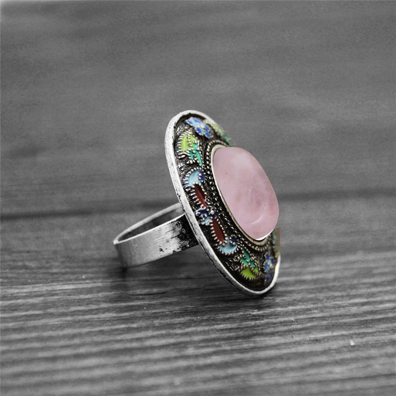 Vintage Oval Lapis แหวนผู้หญิง - Vintage Fashion Illustration บทวิจารณ์และราคา