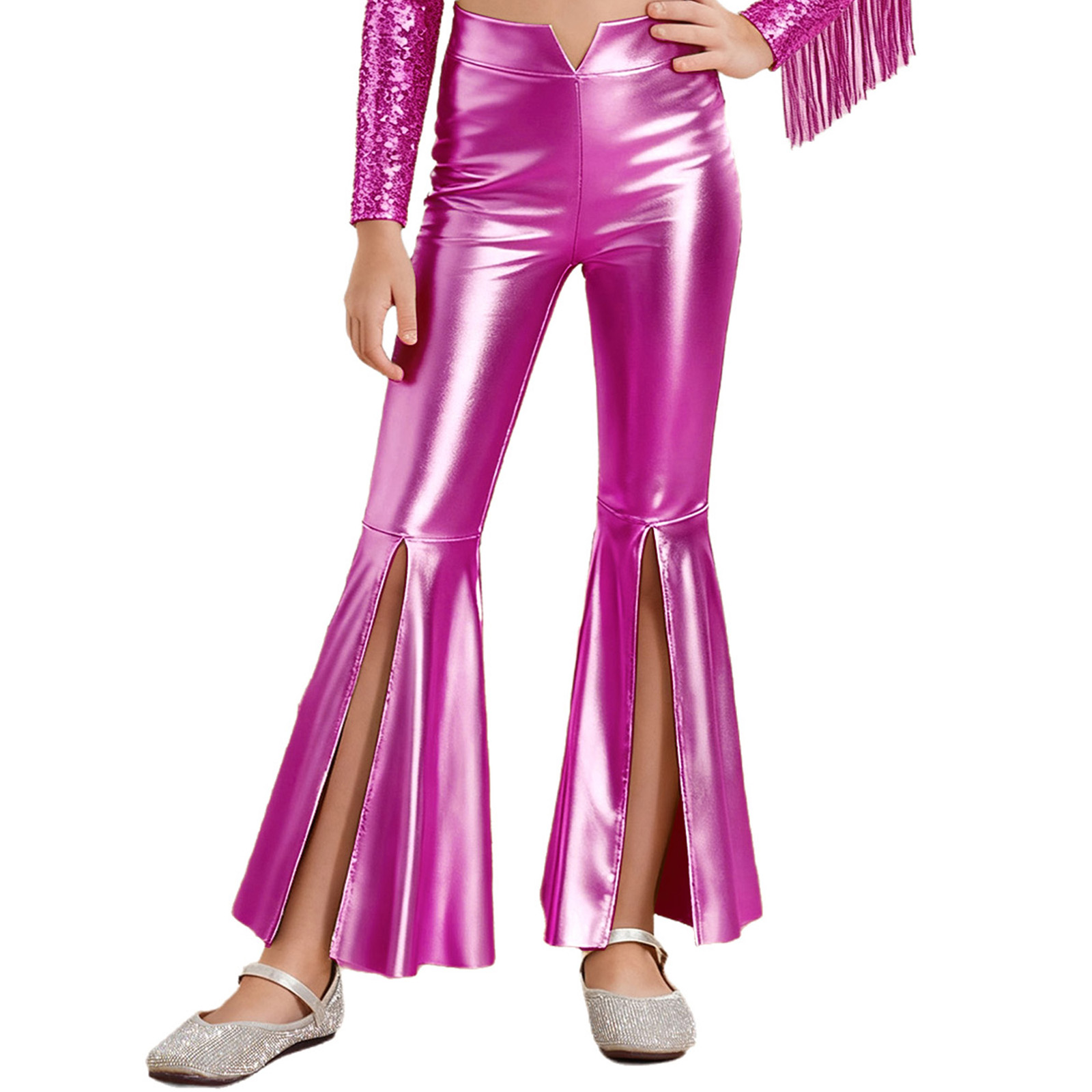 กางเกงเลกกิ้งเมทัลลิกเงาสำหรับ - Wide Leg Trouser 70S บทวิจารณ์และราคา