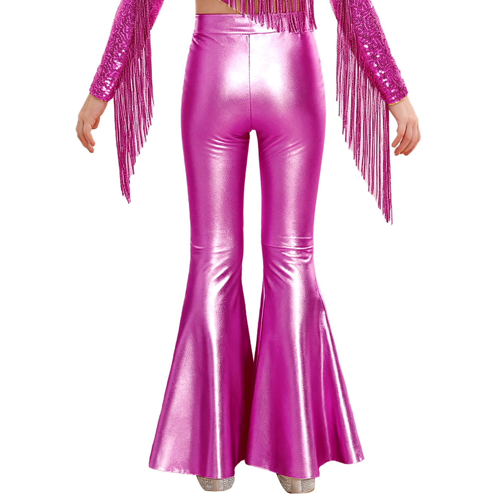 กางเกงเลกกิ้งเมทัลลิกเงาสำหรับ - Wide Leg Trouser 70S บทวิจารณ์และราคา