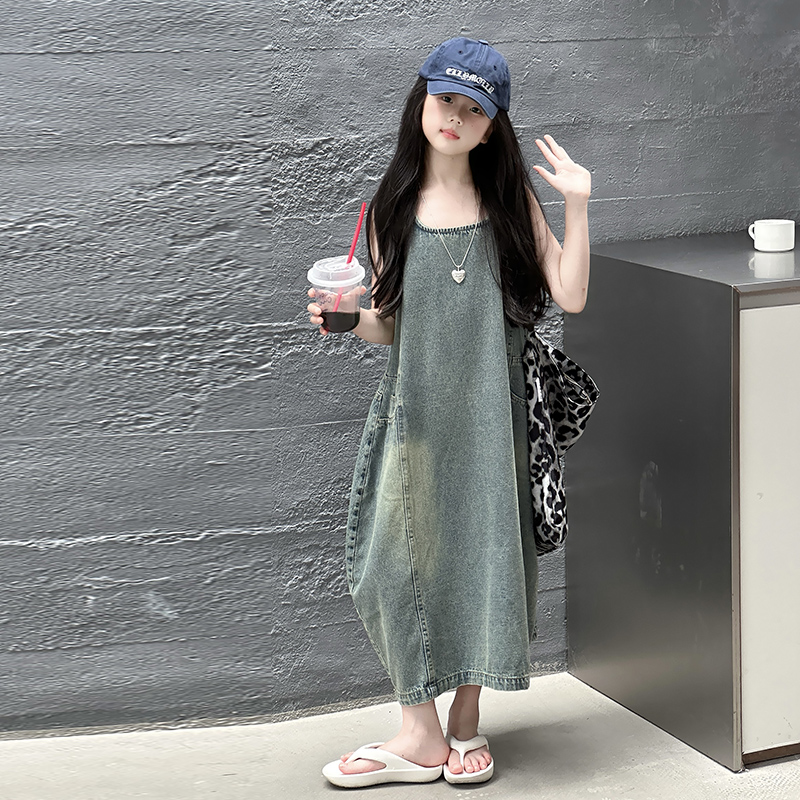 Vintage Blue เด็กหญิงคุณภาพสูง - Vintage Fashion Outfit บทวิจารณ์และราคา