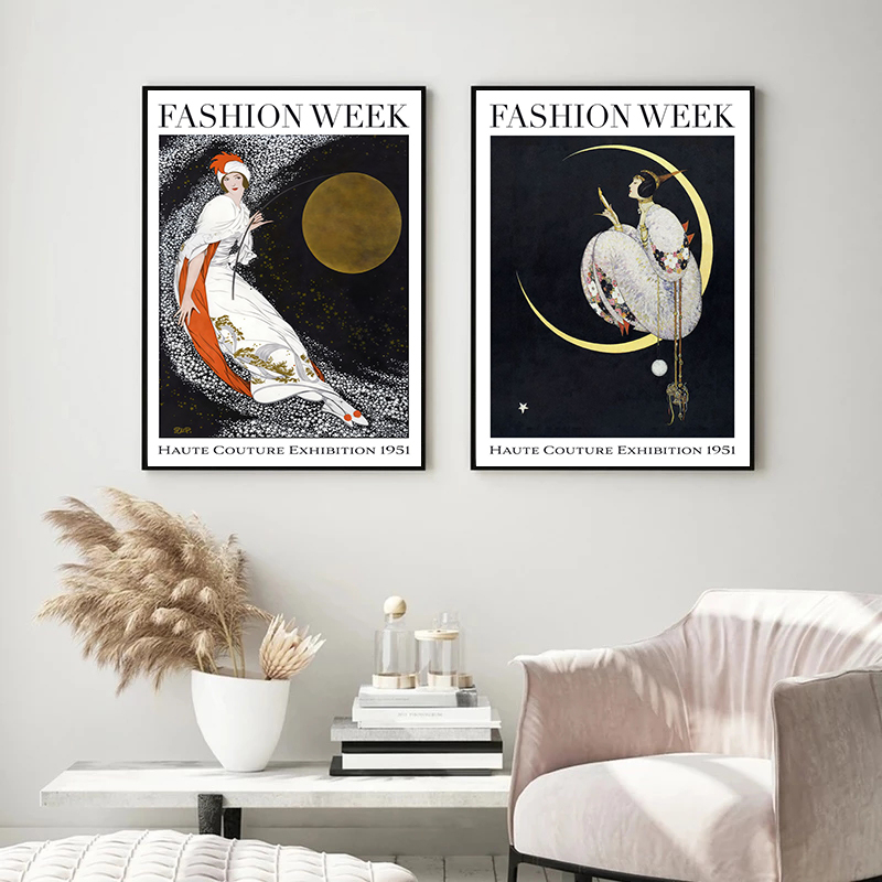 วินเทจแฟชั่นปกนิตยสารโปสเตอร์ผ - Vintage Fashion Magazine Covers บทวิจารณ์และราคา