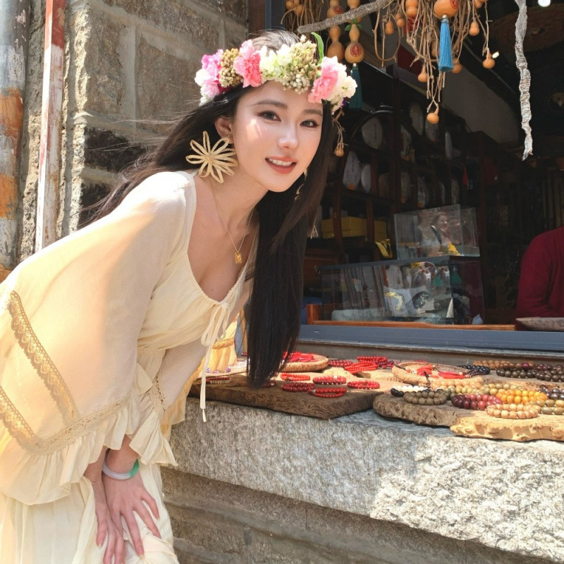 เดรสยาวทรงทรัมเป็ต คอเหลี่ยม แ - Vintage Fashion Women Dresses บทวิจารณ์และราคา