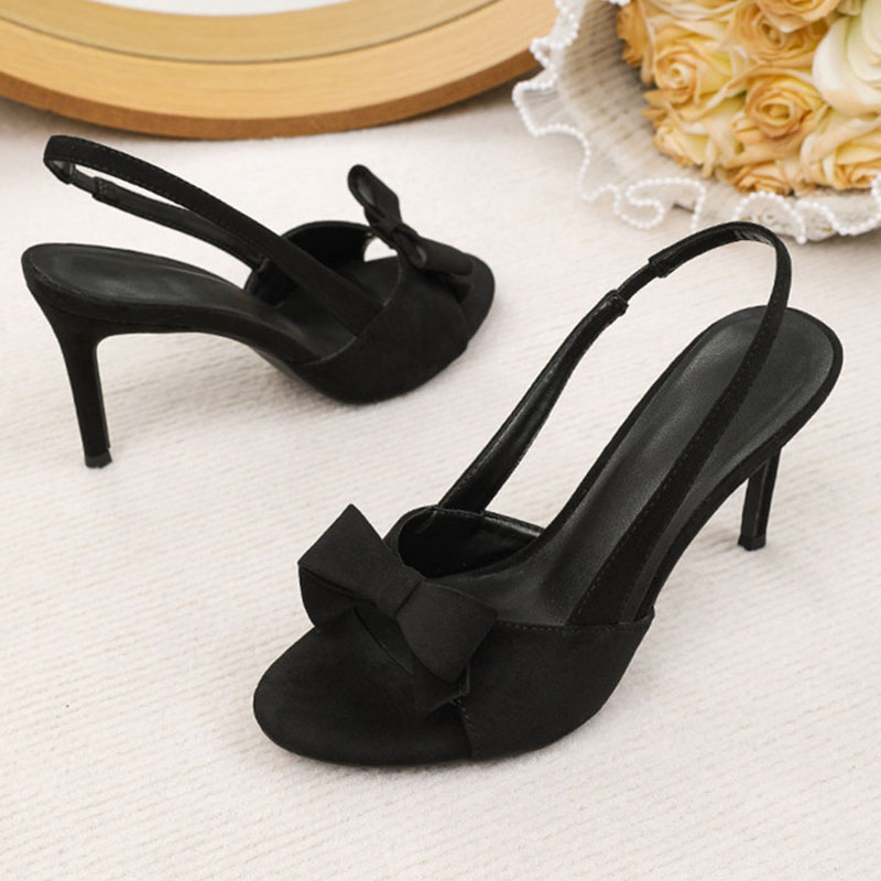 รองเท้าส้นสูงแบบเปิดส้นประดับโ - Vintage Fashion Dresses บทวิจารณ์และราคา