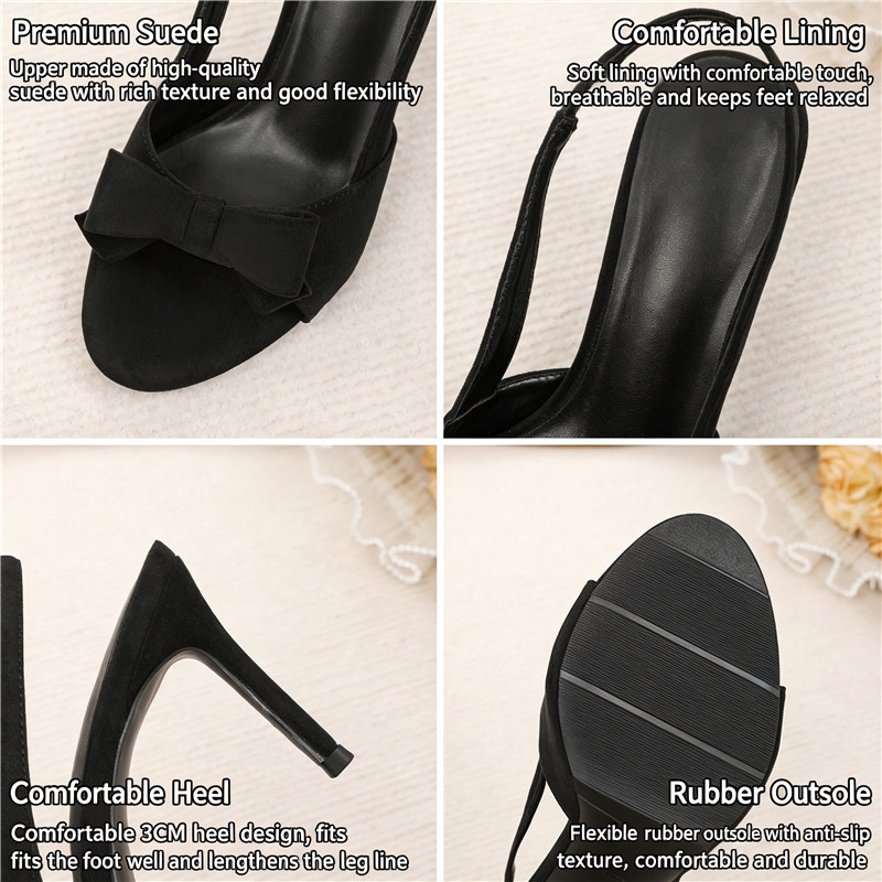 รองเท้าส้นสูงแบบเปิดส้นประดับโ - Vintage Fashion Dresses บทวิจารณ์และราคา