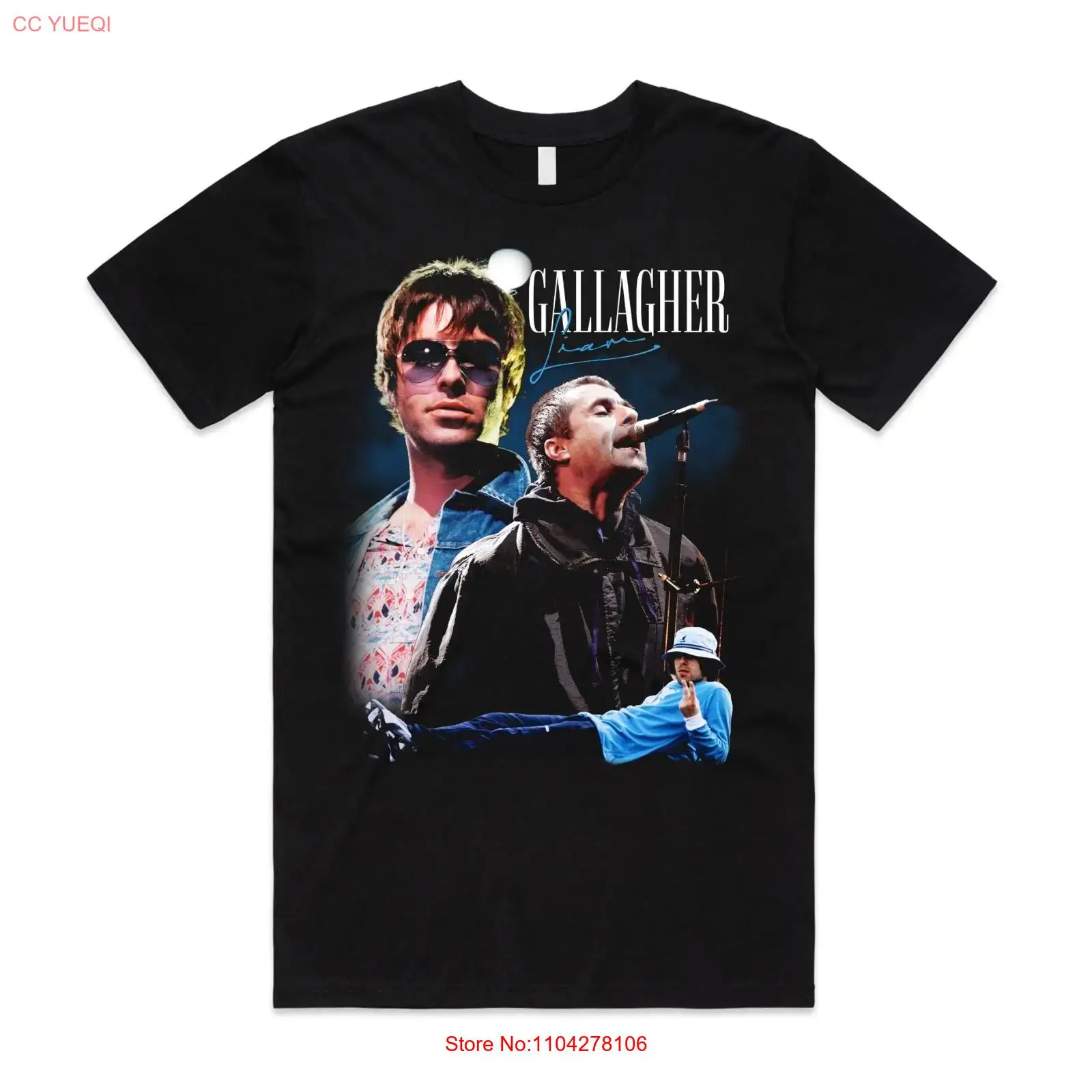 เสื้อยืด Liam Gallagher Homage - Vintage Fashion Uk บทวิจารณ์และราคา